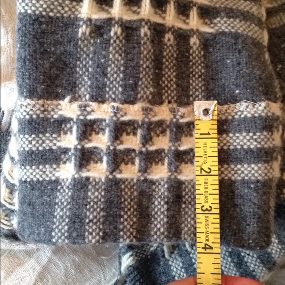 S Vintage Faribo Wool Plaid Blanket Coat Jacket 🐰 - Picture 6 of 6